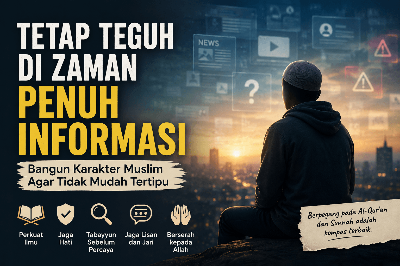 Menjadi Muslim yang Tidak Mudah Tertipu di Zaman Penuh Informasi