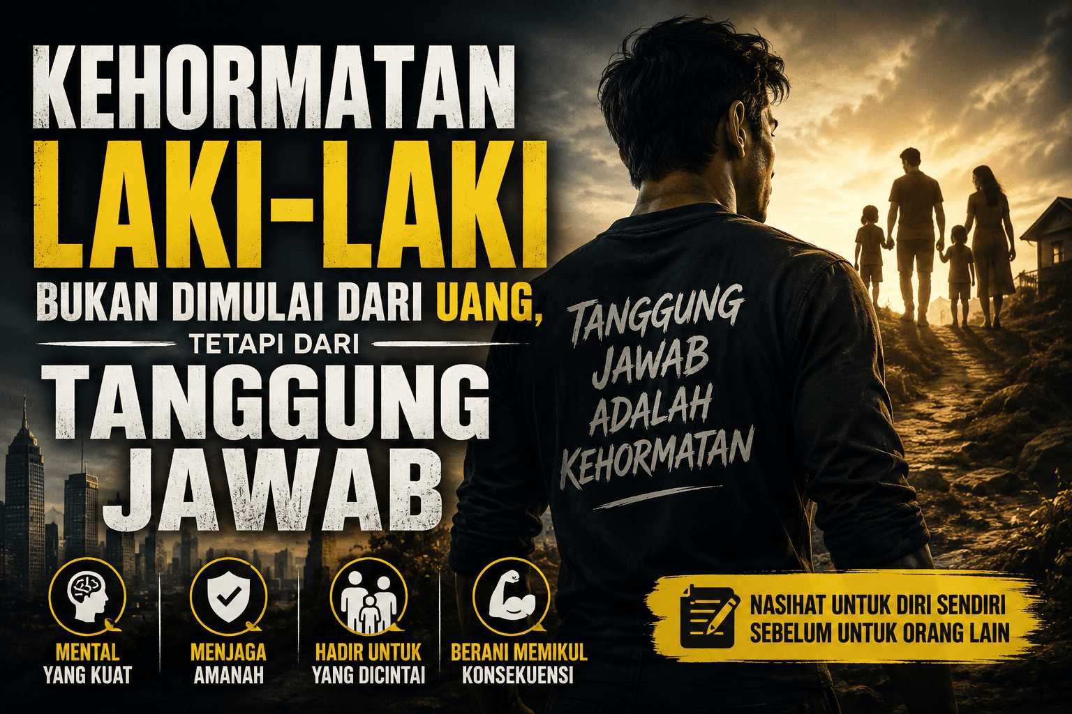 Kehormatan Laki-Laki Bukan Dimulai dari Uang, Tetapi dari Tanggung Jawab